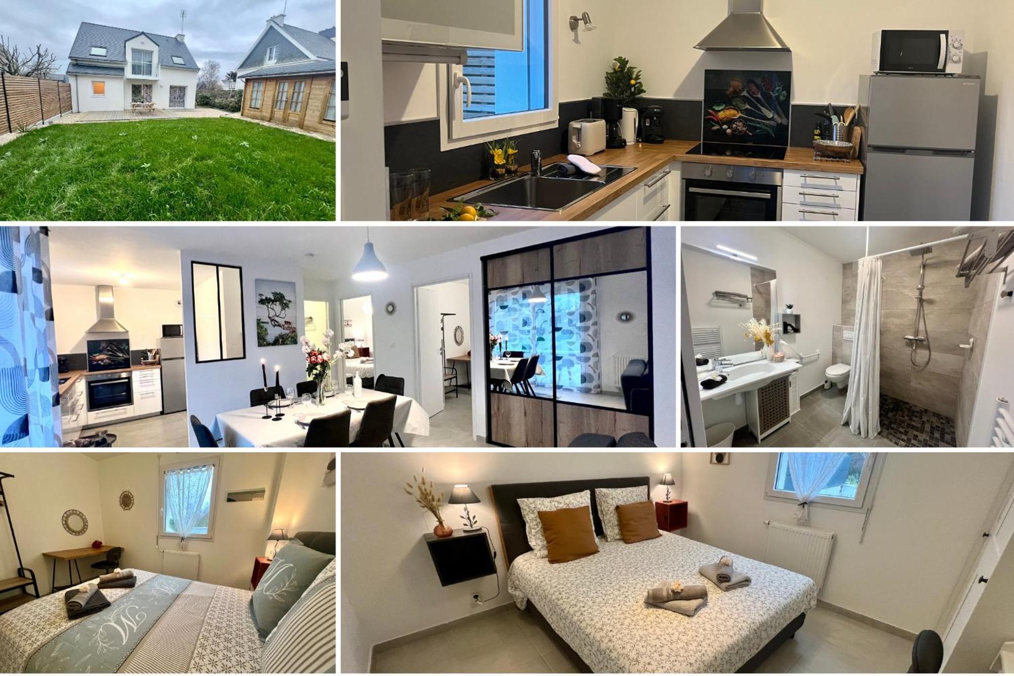 Le Belaven, Neuf, Cosy, Terrasse, Jardin, Kerfany Plage, 1 A 6 Pers Moëlan-sur-Mer Buitenkant foto