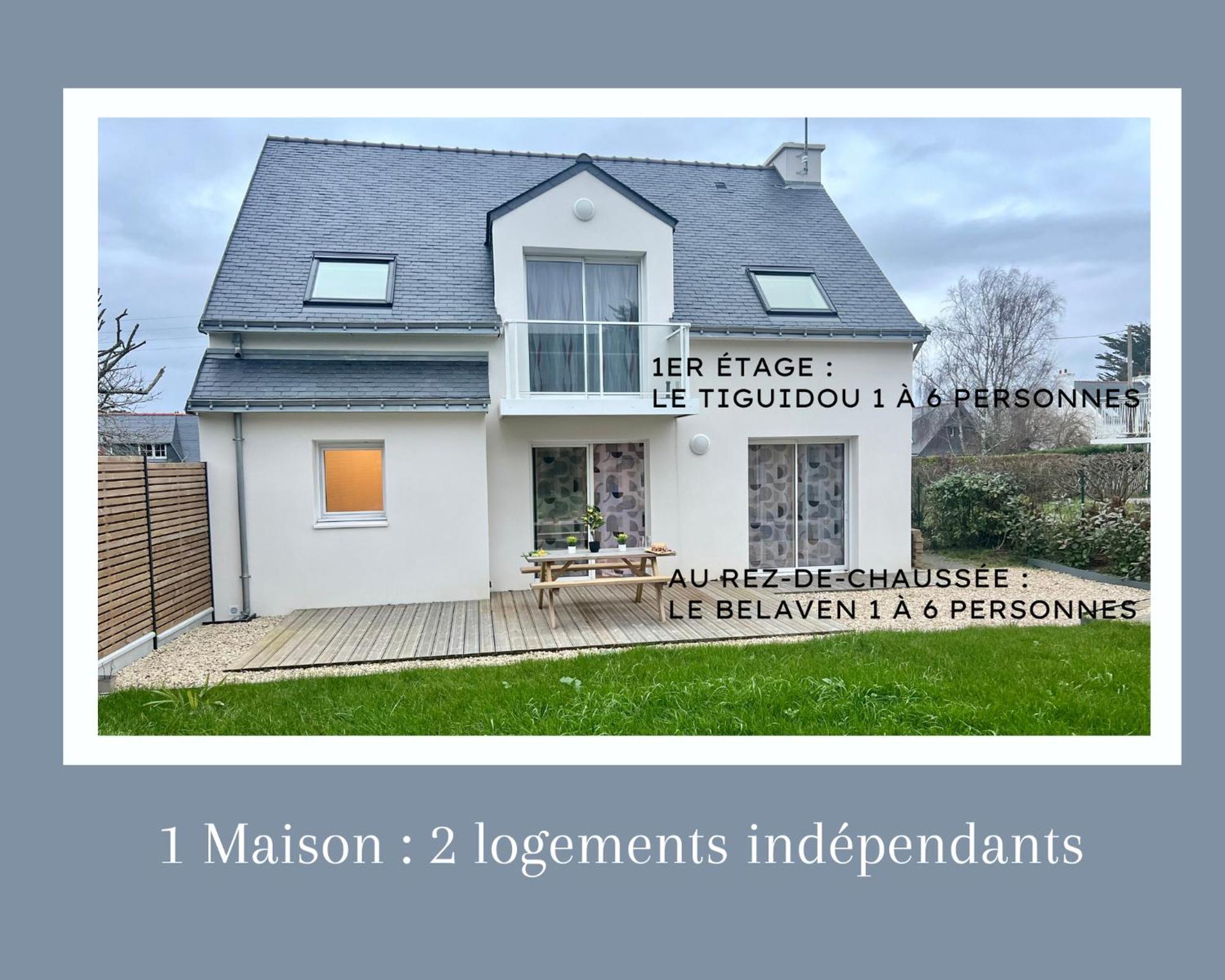 Le Belaven, Neuf, Cosy, Terrasse, Jardin, Kerfany Plage, 1 A 6 Pers Moëlan-sur-Mer Buitenkant foto